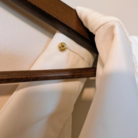 NWT Kate Spade 100% Silk Lucinda Cream Sleeveless Blouse Top Size L - Picture 8 of 12